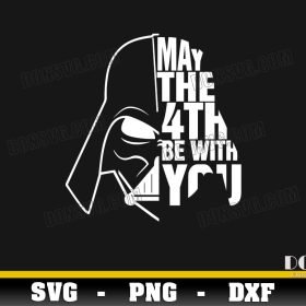 Darth Vader Head May the 4th Be With You svg files for Cricut ...